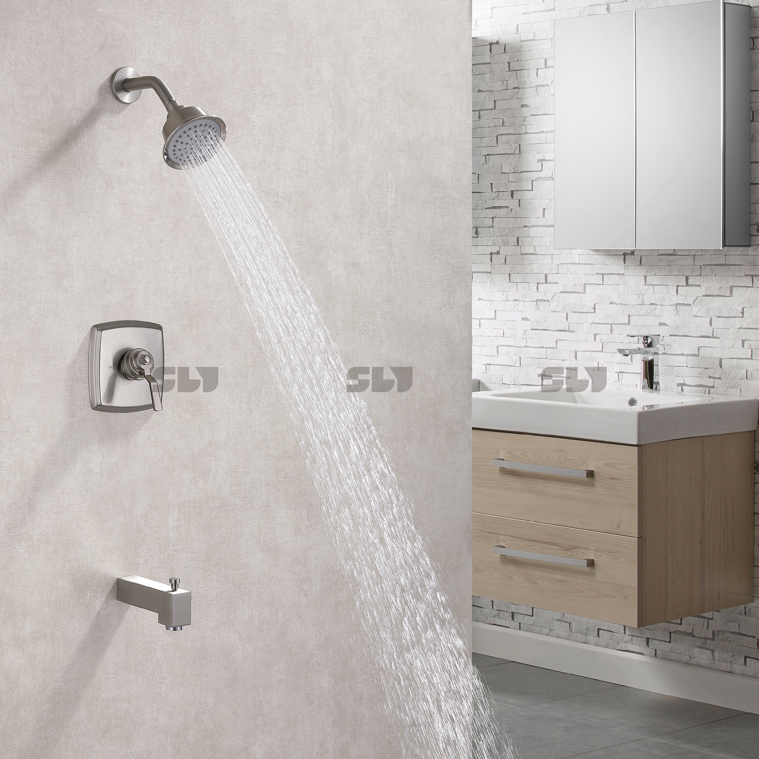 concealed shower mixer faucet