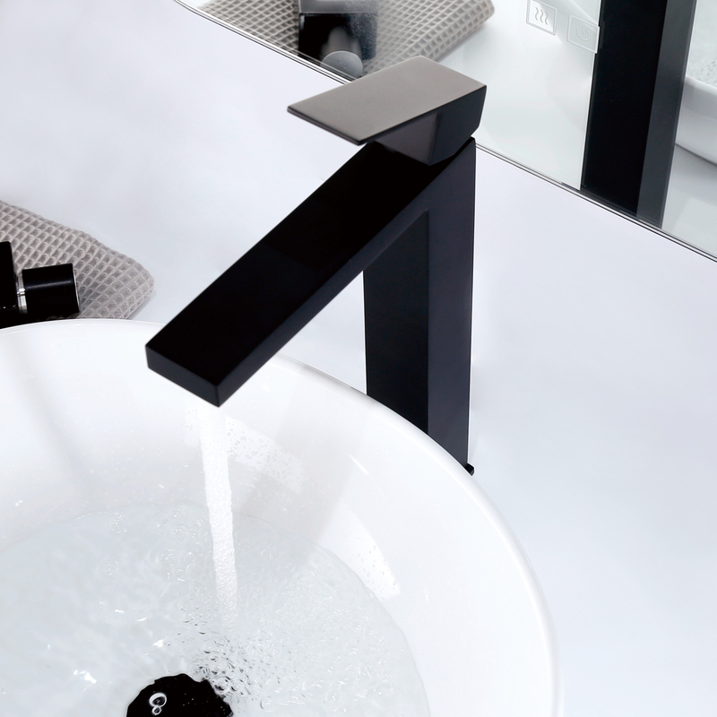 SLY Single Hole Centerset Hight Bathroom Faucets Stainless Steel Bathroom Faucet