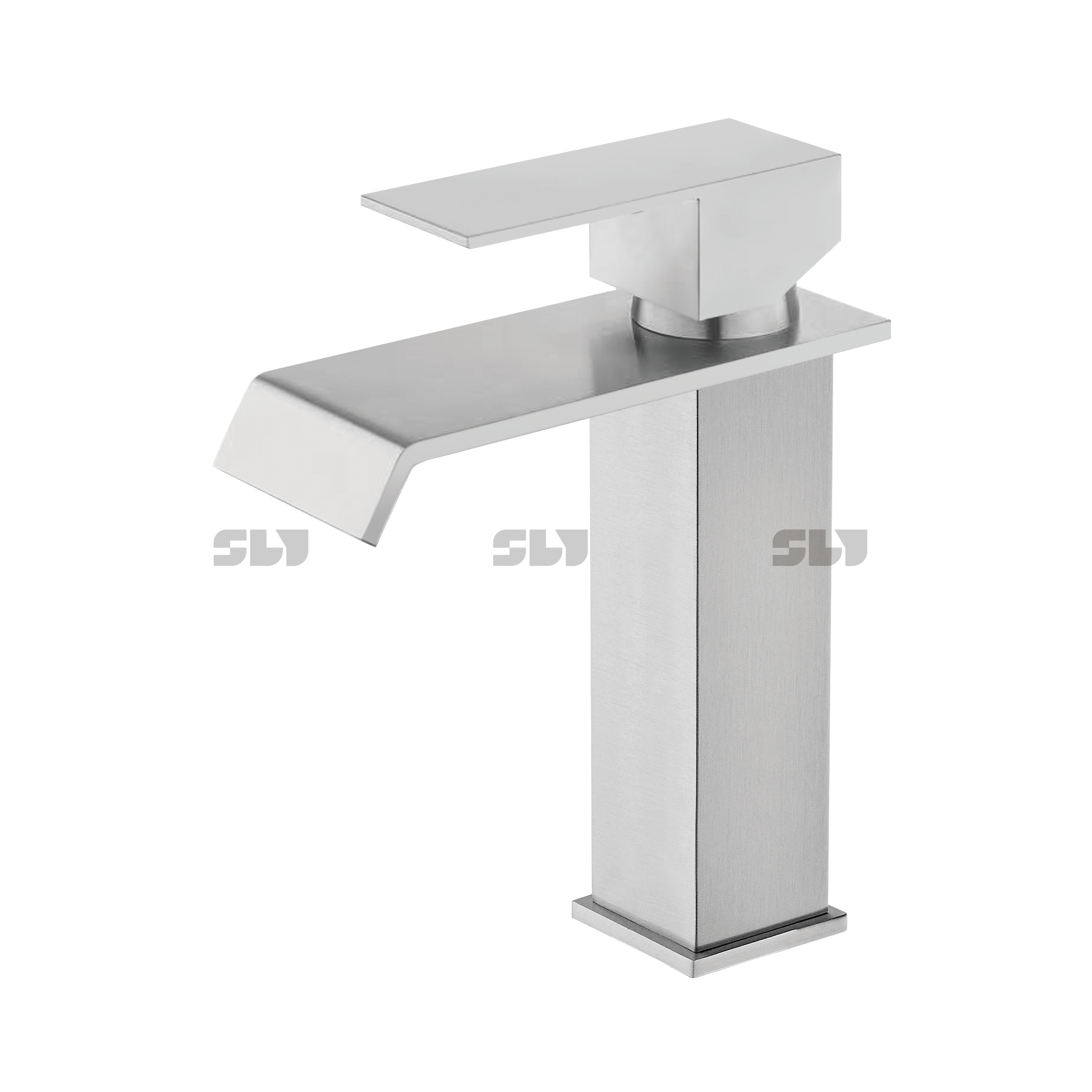 SLY Bathroom Modern Faucet Single Hole Stainless Steel Faucet 