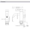 SLY Bathroom Stainless Steel Wash Basin Single Handle Faucet Mixer Taps