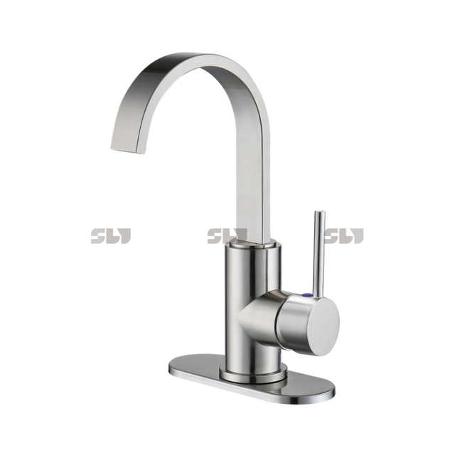 SLY Luxury Bathroom Sink Faucet Basin Mixer Single Handle Hole Basin Faucet