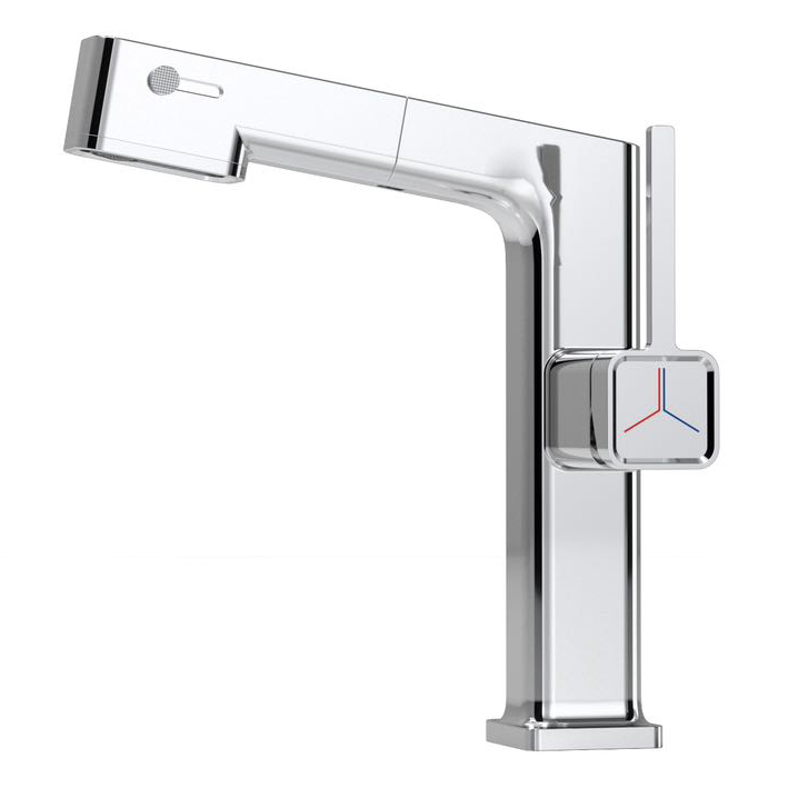 SLY Zinc Brass Brushed Gun Metal Single Handle Brass Bathroom Faucet Cold Hot Mixer Bathroom Tap Faucet