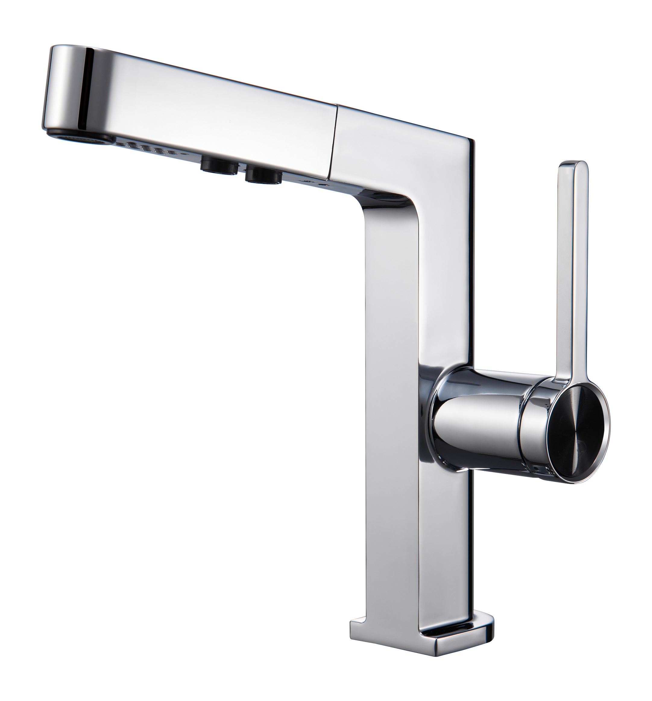 SLY Zinc Brushed Gun Metal Modern Bathroom Single Hole Handle Sink Faucets Mixers Taps