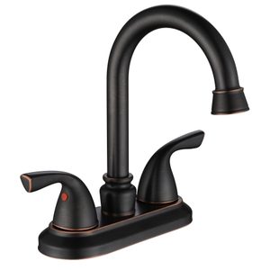 SLY Classic Luxury Gold Double Handle Bathroom Faucet