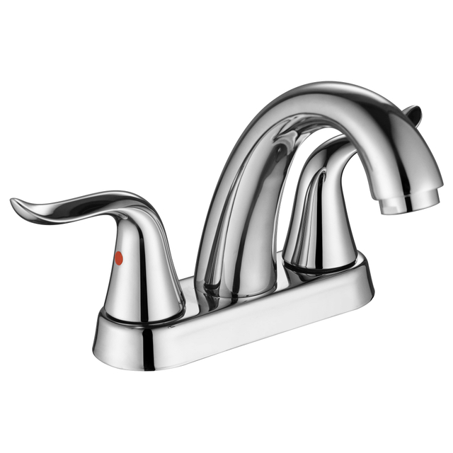 SLY Brushed Nickel Conterset Bathroom Faucet with Ceramic Valve Core Bathroom
