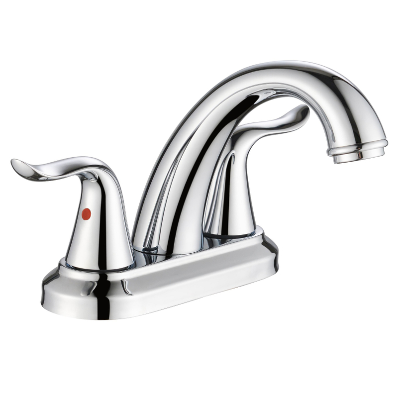 SLY Brass Chrome Single Hole Brass Body Copper Core Zinc Alloy Handle Design Bathroom Sink Taps And Waterfall Faucets