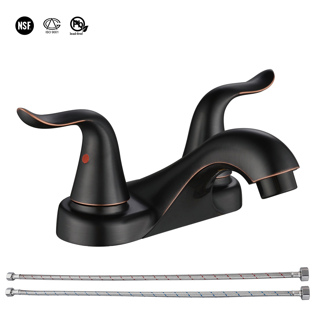 SLY Matte Black China Manufacturer Royal Brass Style Square Bathroom Faucets