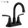 SLY Zinc Matte Black Bathroom Faucet for Bathtub Taps Basin Mixer