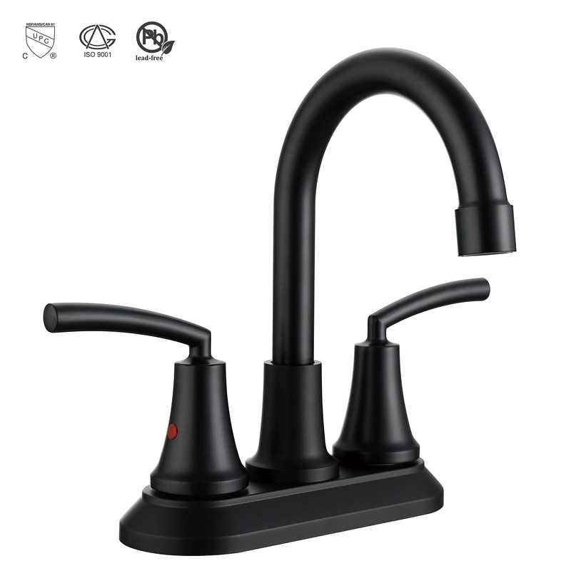 SLY Zinc Matte Black Bathroom Faucet for Bathtub Taps Basin Mixer