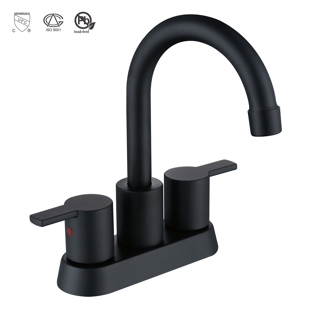 SLY Brass Brushed Nickel One Hole Waterfall Mixer Sinks Single Tap Bathroom Taps Basin Faucet