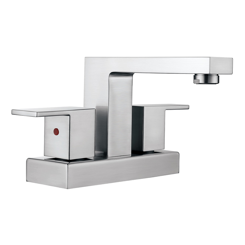 SLY Brushed Nickel Single Handle One Hole Hot and Cold Basin Mixer Tap