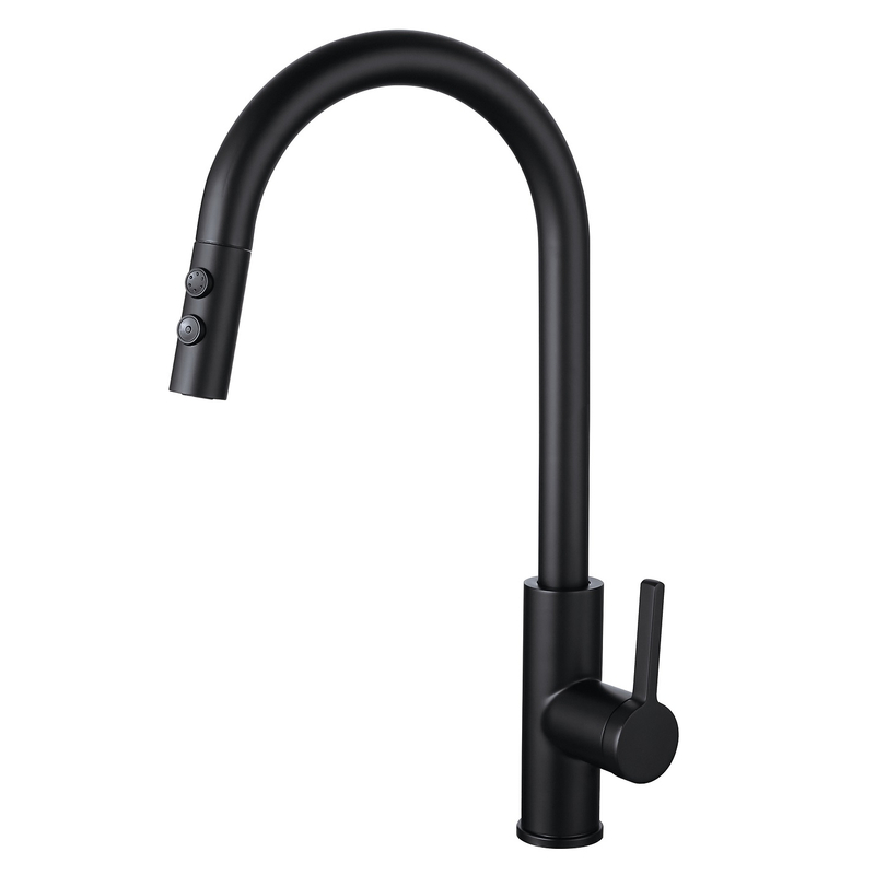 SLY Matte Black Hot Selling Sink Water Tap Pull Down Kitchen Faucet