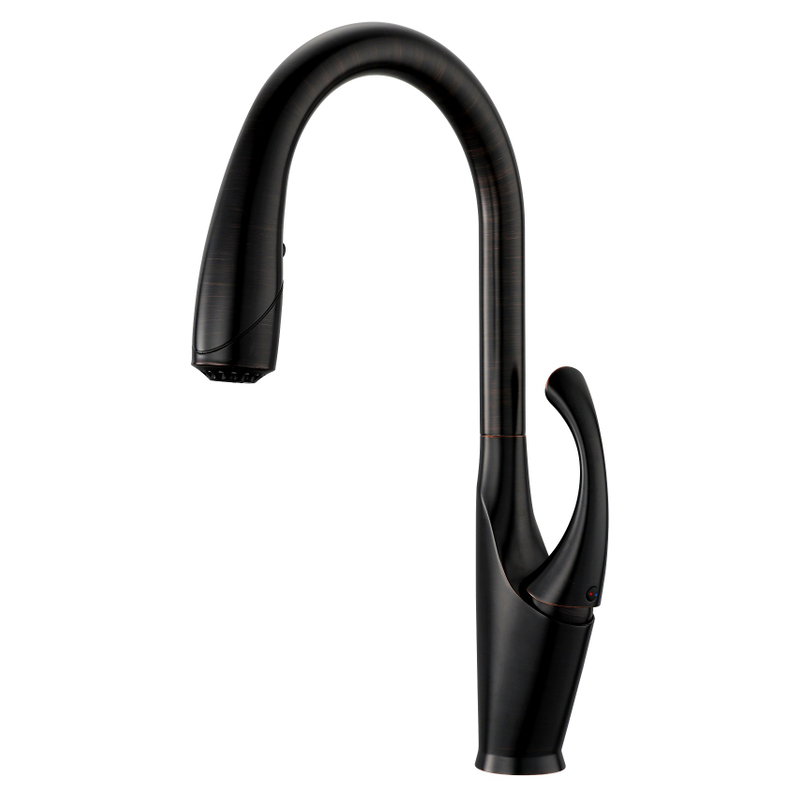 SLY Brass Chrome Pull-out Spray Kitchen Sink Faucet Mixer Tap