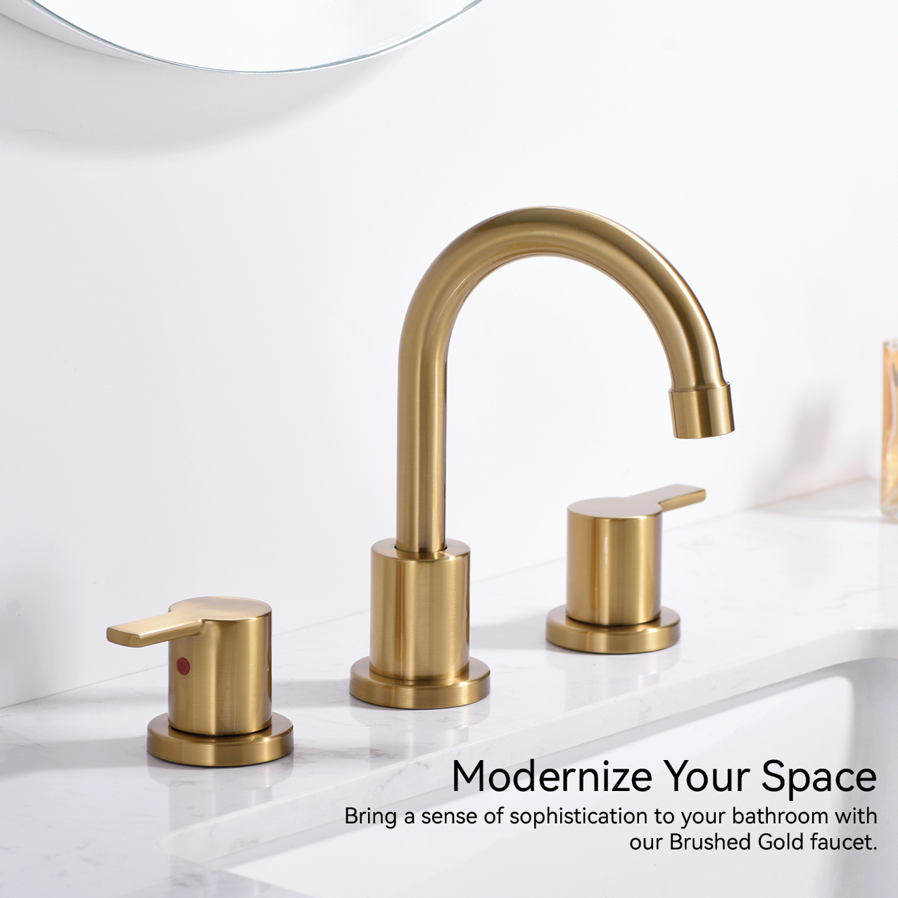 SLY Deck-mounted Double Handle Faucet Basin Faucet