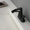 Samliyu Brushed Nickel Brass Bathroom Faucet Mixer Tap Single Hole Bidet Faucet Mixer Tap 
