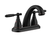SLY Basin Faucet 4 Inch Centerset Tap Chrome Lever Bathroom Faucet
