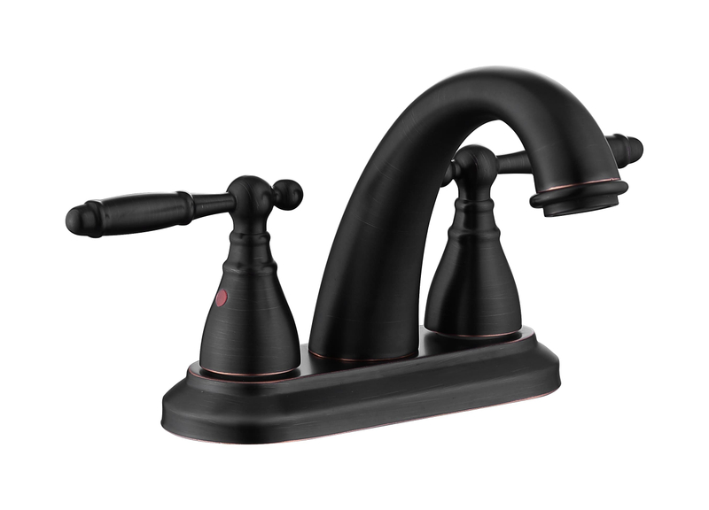 SLY Basin Faucet 4 Inch Centerset Tap Chrome Lever Bathroom Faucet