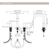 3 Hole Bathroom Faucet