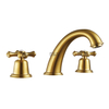 SLY Modern Wash Face Basin Faucet Widespread 8 Inch Brass 2 Handle Mixer Tap Bathroom 3 Hole Lavatory Sink Faucet