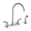 SLY 8 inch Two Handle Kitchen Faucet with Side Sprayer