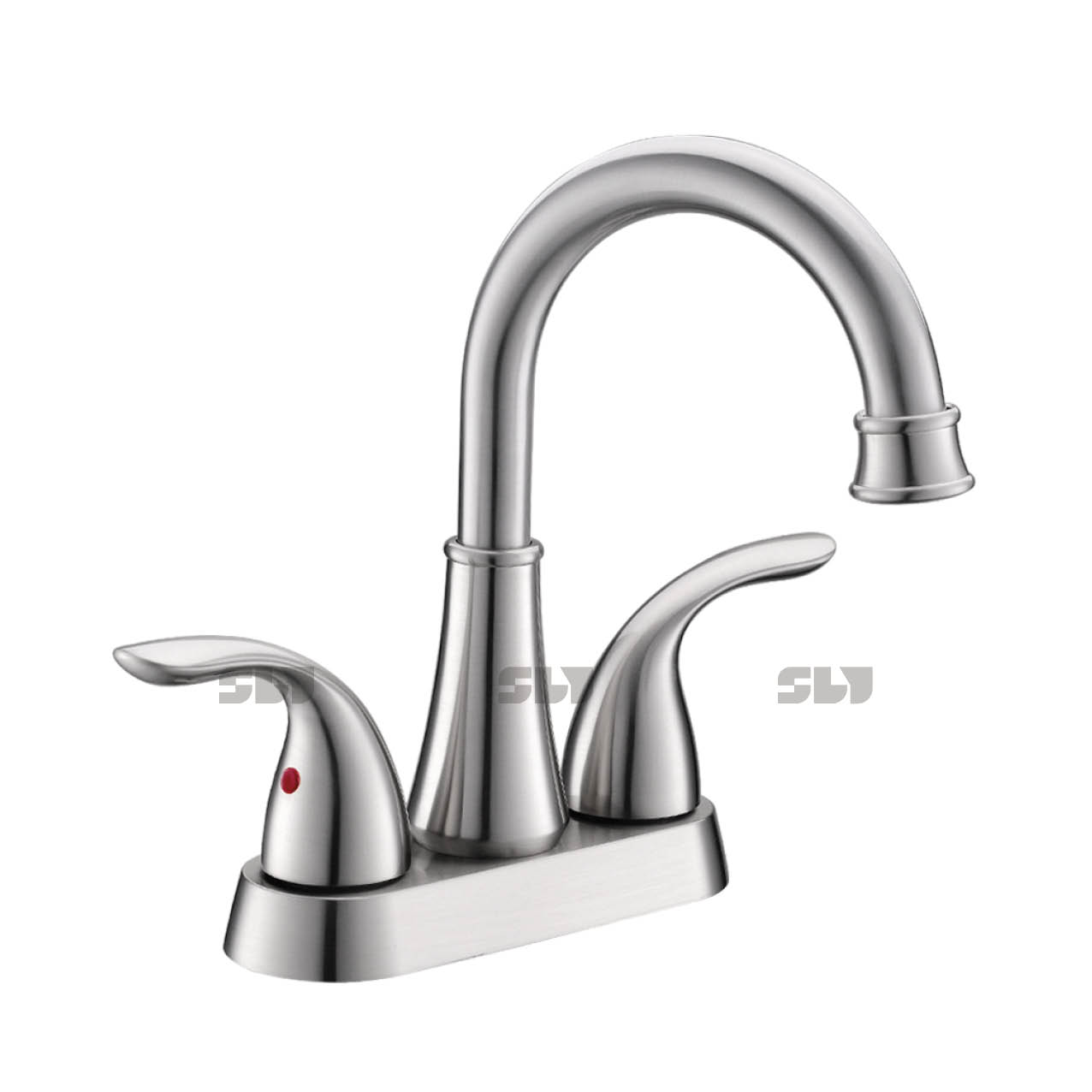 SLY American Standard Basin Faucets Two Handle Chrome Stainless Steel Faucet 