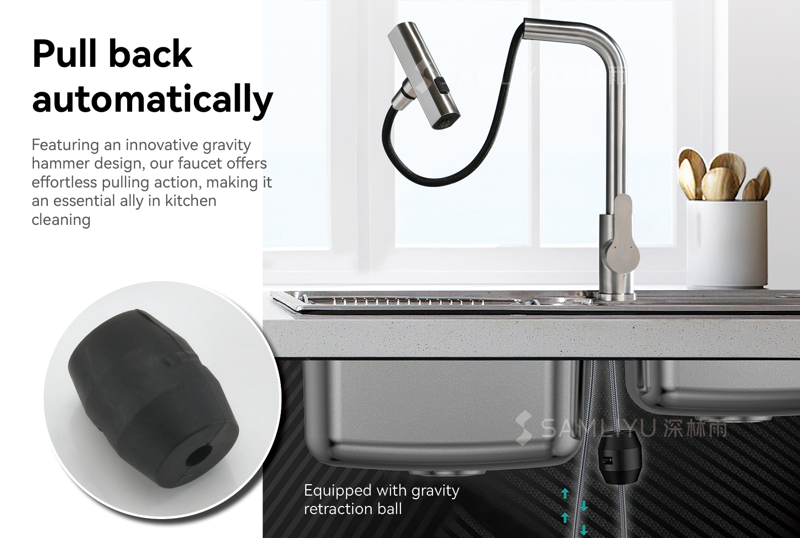 pull down kitchen faucet