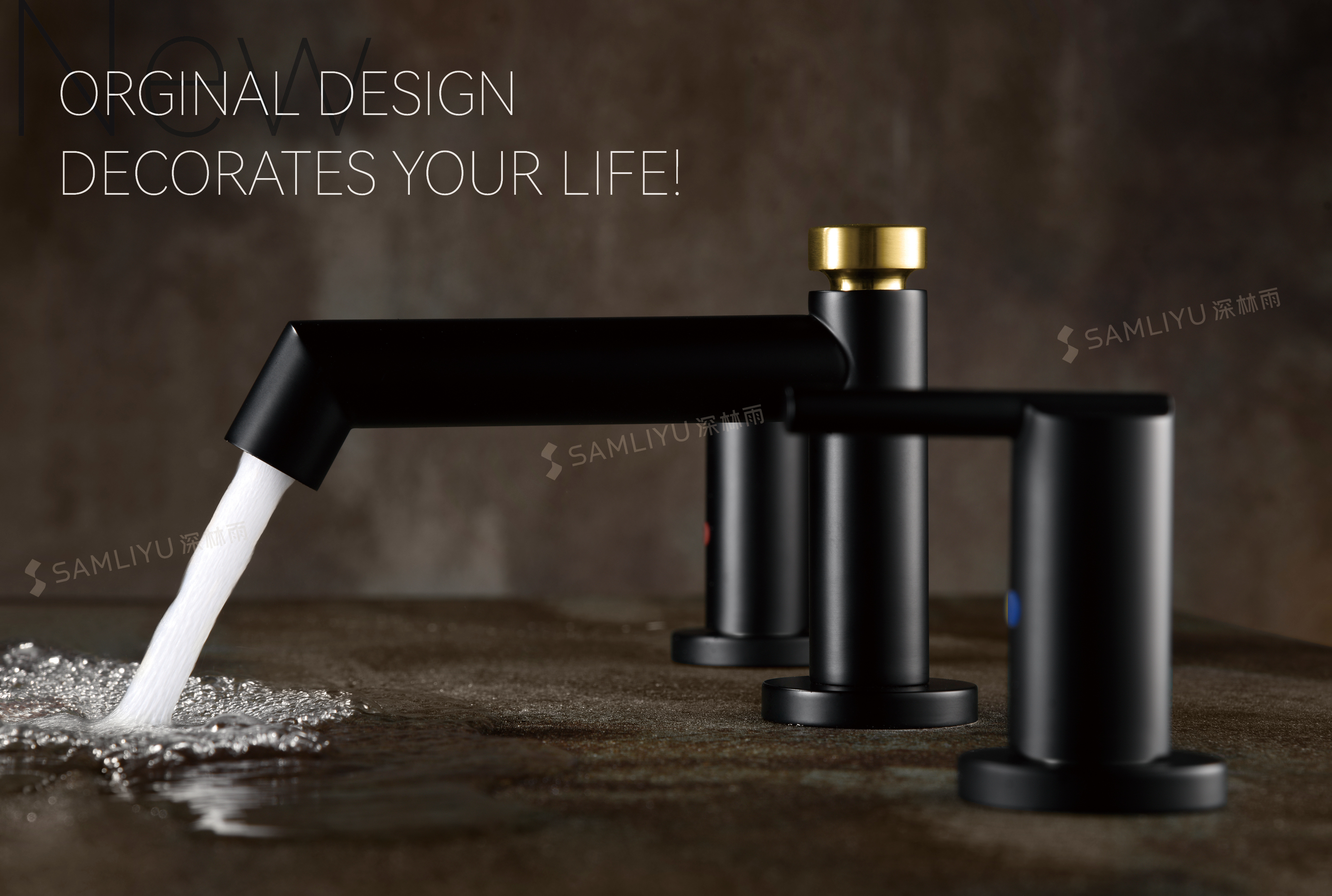 3 hole bathroom faucet