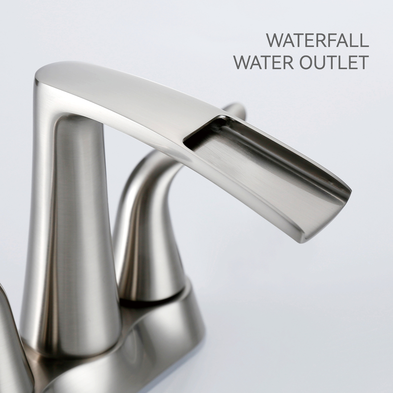 Factory Wholesaler Double Handle Bathroom Faucet Water Faucet Home Sink Faucet 