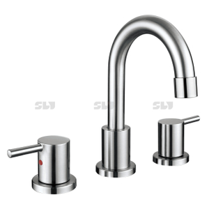 3 Holes 8 Inch Water Faucet Widspread Bathroom Sink Faucet Mixer Taps