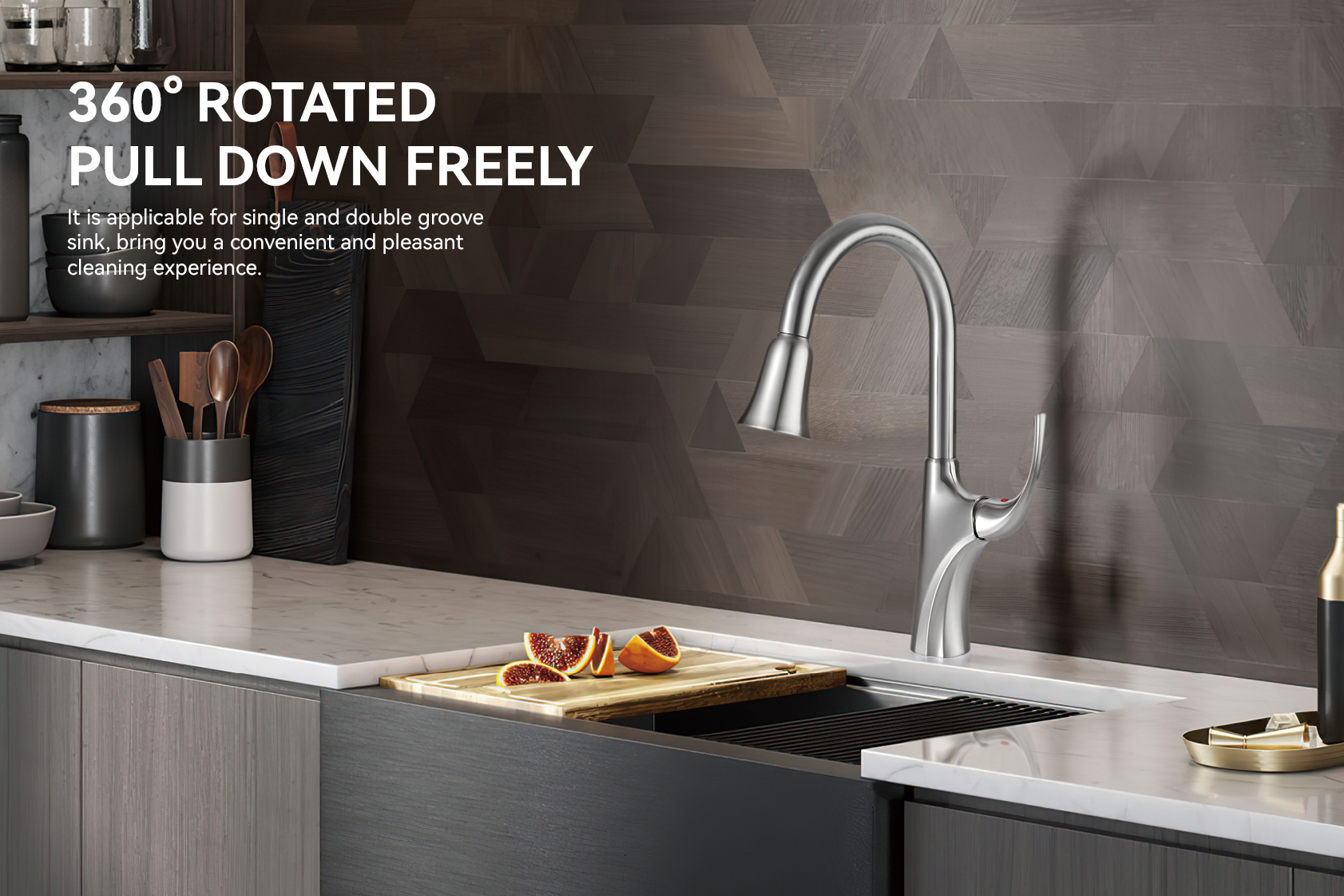 Kitchen Faucet With Side Sprayer