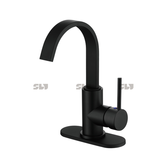 SLY Luxury Bathroom Sink Single Handle Hole Basin Faucet