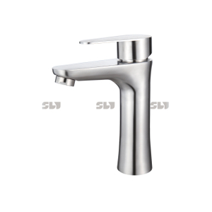 SLY Stainless Steel Bathroom Single Hole Bathroom Faucets