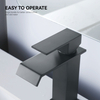 SLY Brass Matte Black Factory Supplier Bathroom Sink Tap Deck Mounted Wash Single Handle Basin Faucet