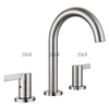 SLY Luxury Gold Wash Face Basin Faucet Widespread 8 Inch 3 Hole Lavatory Sink Faucet