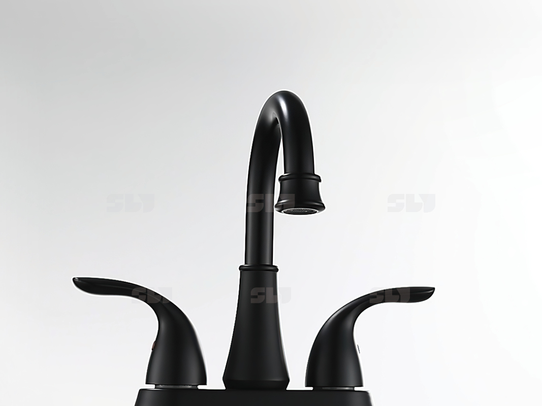 white handle bathroom faucets