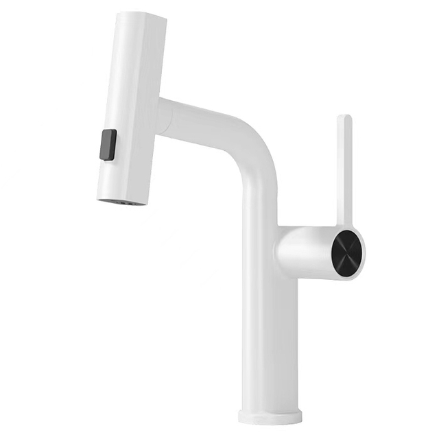 SLY Zinc Matte White High Quality Modern Bath Shower Mixer Hot And Cold Single Handle Bathtub Faucet for Bathroom