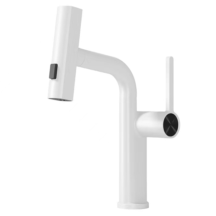 SLY Zinc Matte White High Quality Modern Bath Shower Mixer Hot And Cold Single Handle Bathtub Faucet for Bathroom