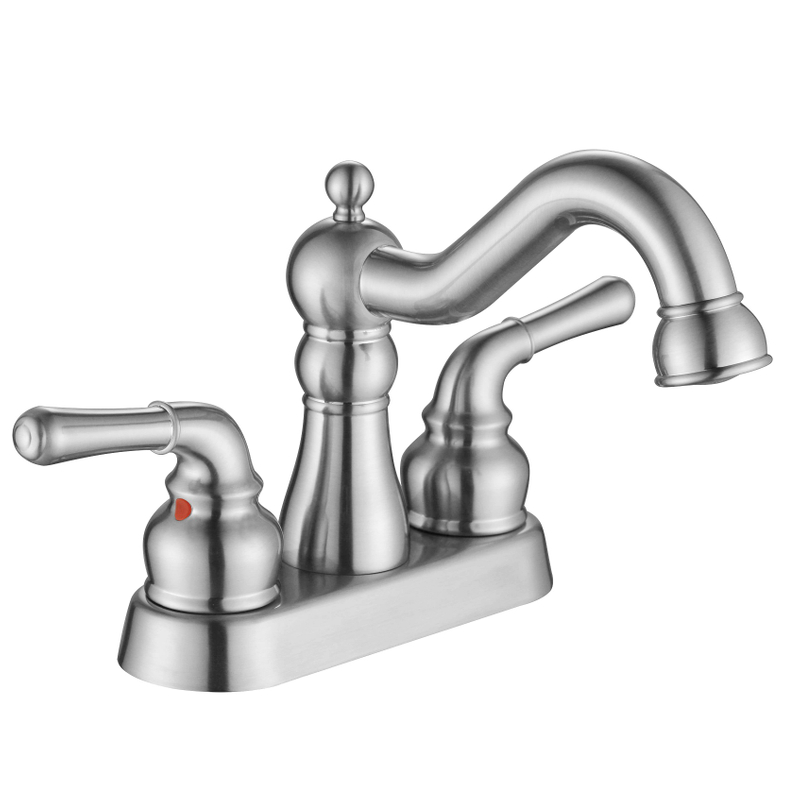 SLY Brass Chrome Centerset Solid Brass Conterset Bathroom Faucet Pull Out Taps