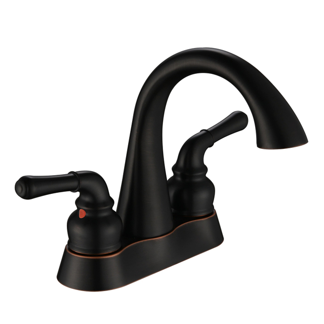 SLY Brass Oil Rubbed Bronze Modern Single Hole Deck Mounted Bathroom Water Basin Faucet Mixer Taps