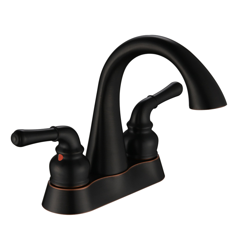 SLY Brass Oil Rubbed Bronze Modern Single Hole Deck Mounted Bathroom Water Basin Faucet Mixer Taps