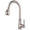 SLY Brushed Nickel Pull Out Kitchen Faucet Single Handle Multifunctional