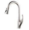 SLY Chrome Single Handle High Arc Pull-down Kitchen Faucet