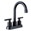 SLY Matte Black Lavatory Vanity Faucet Basin Mixer Tap Solid Brass Body Sink Faucet