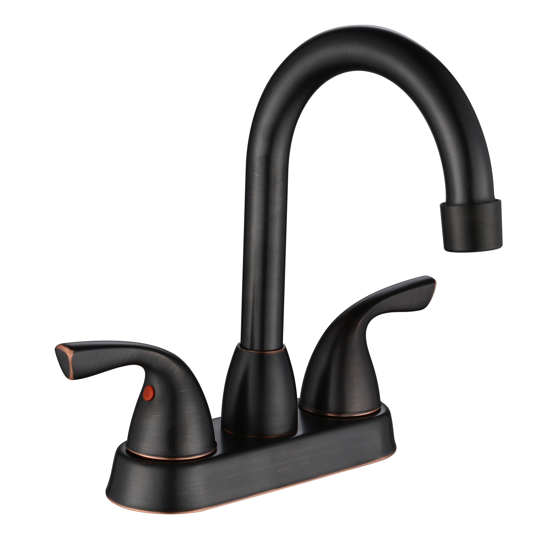 SLY Brass Brushed Nickel Modern Style Wall Mounted Hot And Cold Water Control Basin Faucet