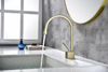SLY Brass Brushed Zirconium Gold Single Handle Basin Chrome Finished Cheap Zinc Basin Faucet Bathroom