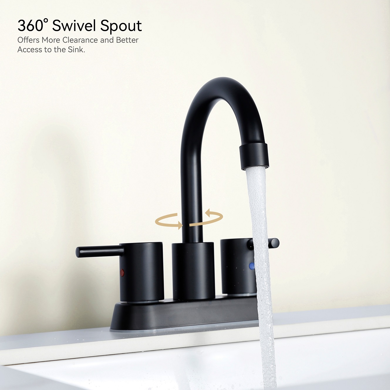 SLY Brushed Nickel Single Hole Bathroom Mixer Tap Single Handle Basin Faucets