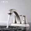 SLY Brushed Nickel Bathroom Sink Faucet Deck Mount One Hole Faucet