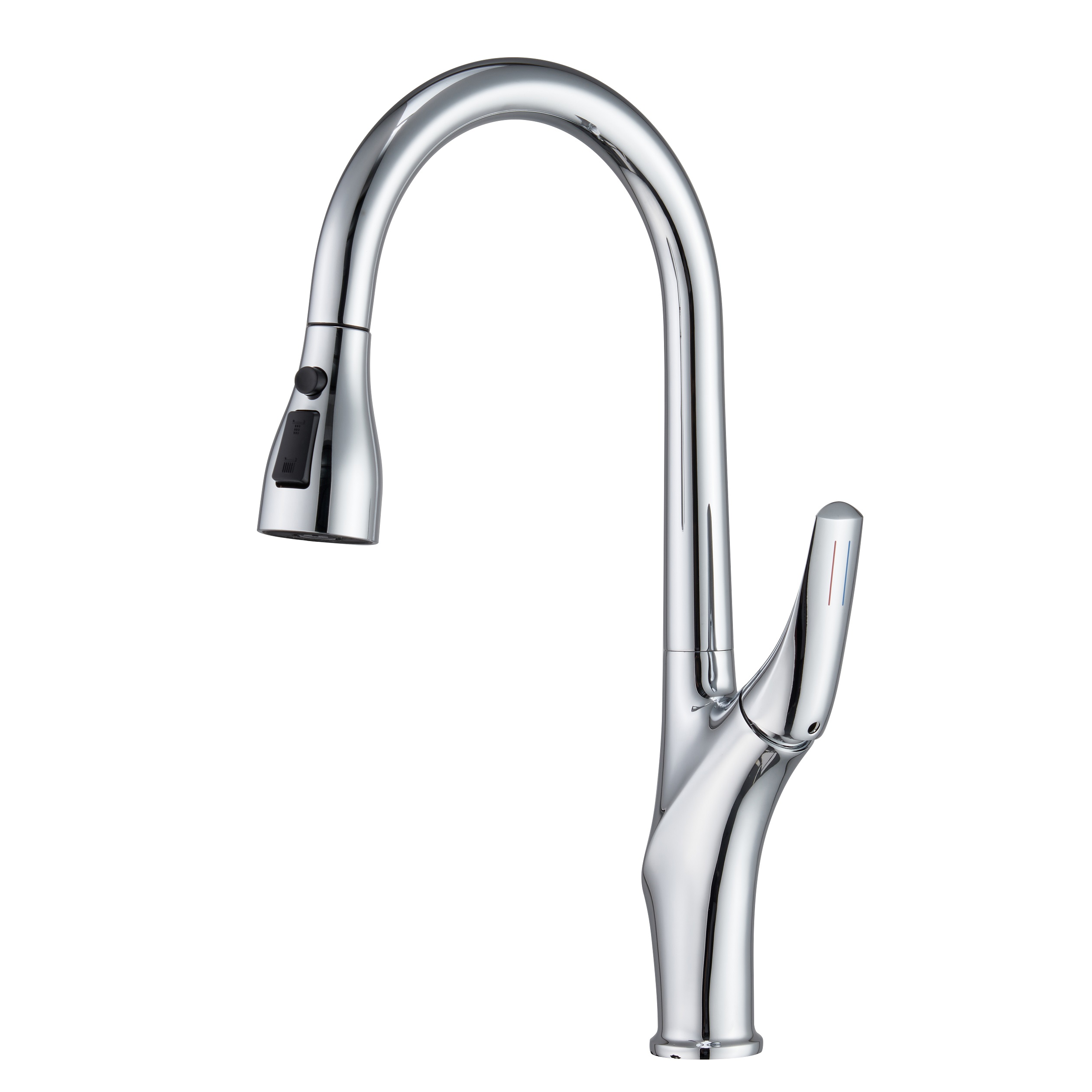 SLY Brushed Gun Metal Cheapest Hot Sale Single Handle Kitchen Faucet Pull Down