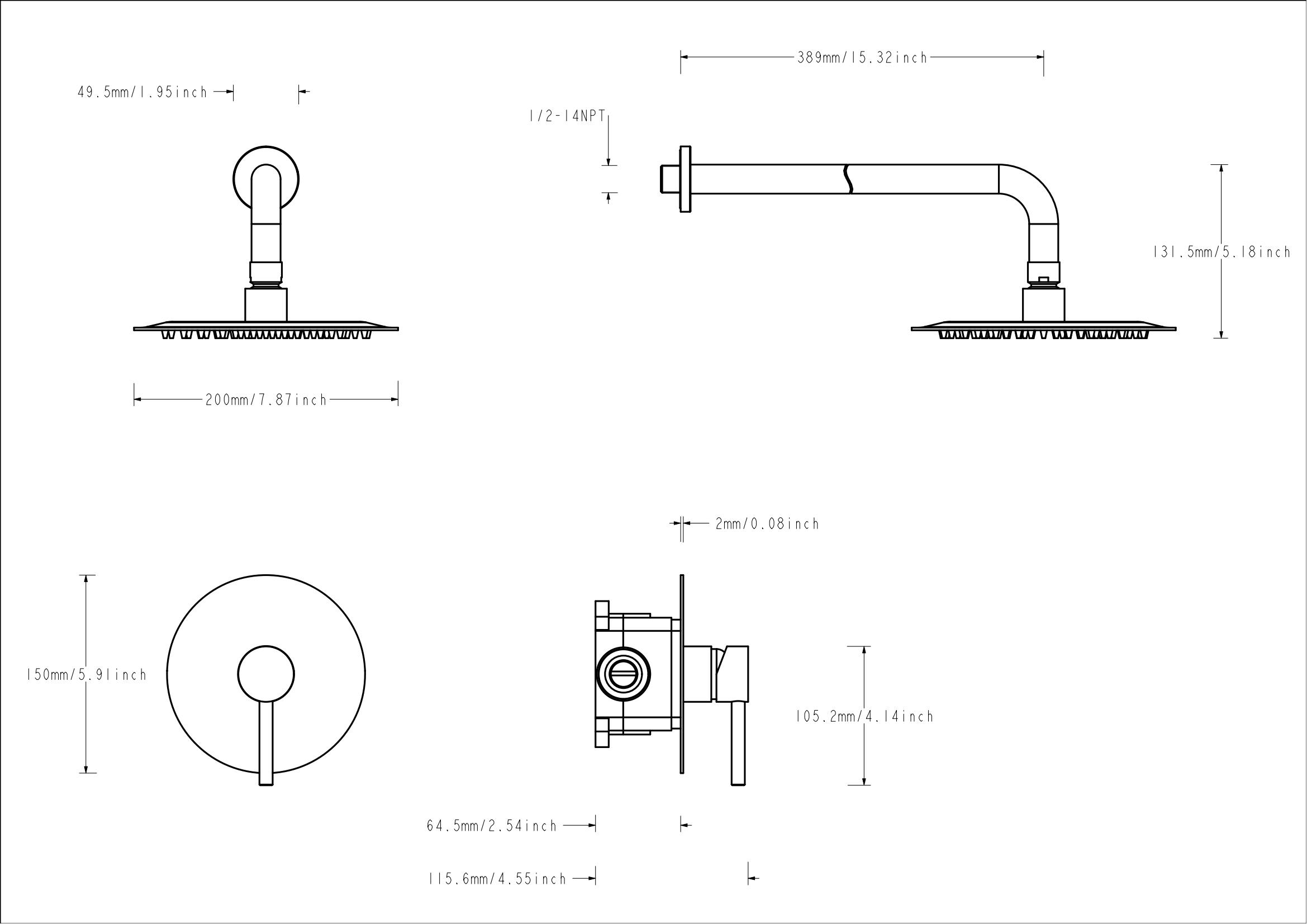 Hot Sale Bathroom Shower Faucet