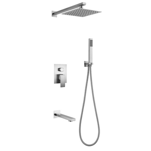 Wall-Mounted Top Waterfall Rainfall Faucet 